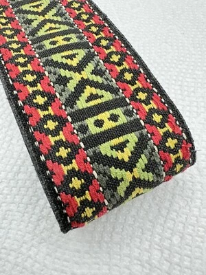 Vintage 70s 80s Wide Woven Retro Hippie SLR Camera Neck Strap - Image 1 of 3