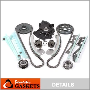 97-04 Ford Crown Victoria Lincoln Mercury 4.6L SOHC Timing Chain HP-Oil Pump Kit - Picture 1 of 8