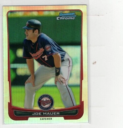 2012 Joe Mauer Bowman Chrome Refractor #170 (B-2012) - Image 1 of 1