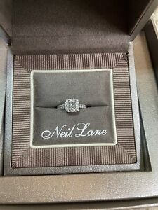 Neil Lane Princess Cut Halo Engagement Ring - Size 5 Approx 1 Carat TWT