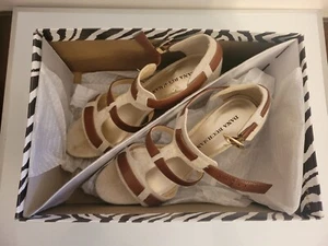Dana Buchman Womens High Heel Brown Buckle Strap Shoes Size 7 - Picture 1 of 4