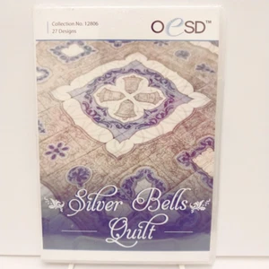 OESD Silver Bells Edredón 12806 Máquina Bordado CD Navidad 27 Diseños - Imagen 1 de 6