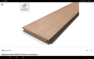 Megawood Barfußdiele; massiv; naturbraun; 46,2 LFM; Terrassendiele - Bild 1 von 2