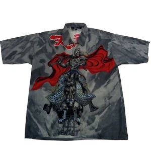 Mens Grey Dragon Anime Shirt Size XL - Picture 1 of 3