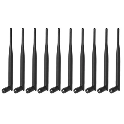 10pcs Dual Band 2.4GHz 5GHz 6dBi RP-SMA Male WiFi Antenna for USB WiFi Adapter - Image 1 of 4