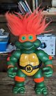 1993 13" TMNT GIANT TROLL Mike Mikey Michelangelo Teenage Mutant Ninja Turtles