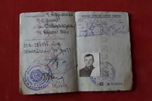 1935 Reisepass Pass Passport Ausweis UdSSR Sowjetunion Stalin Ukraine ID паспорт - Bild 1 von 11
