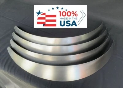 Universal Metal Fender Flares Style 2: 2" Wide, 4-piece set (hand-made) - Image 1 of 4