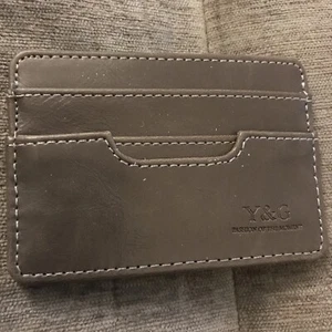 Y&G YCM040105 dunkelgrau modische magische Geldbörse 5 Kartenfächer Geschenkidee für Jungen - Bild 1 von 4