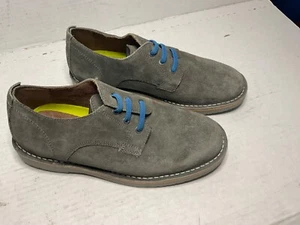 New Boy’s Kid’s  Size 6 Florsheim Kearny Jr  Plain Toe Oxford Gray Suede Shoes - Picture 1 of 8