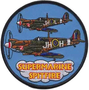 Supermarine Spitfire Embroidered Patch Badge - LAST FEW - Picture 1 of 4