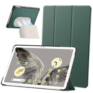 for Google Pixel Tablet Case 2023, Foldable Dark Green Slim Trifold Stand - Picture 1 of 7