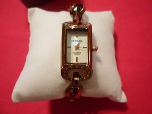 STRADA Austrian Crystal Japanese Movement Watch in Rosetone w/Stainless Back - Bild 1 von 6