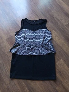 Snap Sixe 3X Dress, Black and Beige - Picture 1 of 6