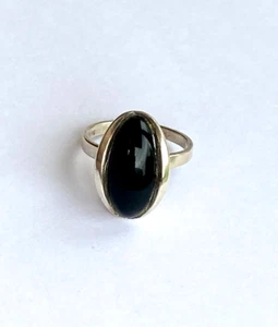 Ring mit Onyx Silber 925 Silberring Größe 47 - 15 mm (2554) - Bild 1 von 6