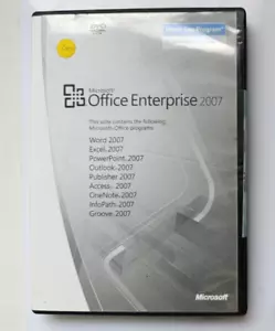 Microsoft Office Enterprise 2007 Software + Produktschlüsselwort Excel - Bild 1 von 3