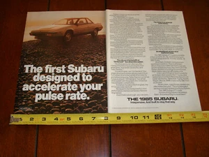 Subaru XT 1985 cupé original anuncio de 2 páginas - Imagen 1 de 12