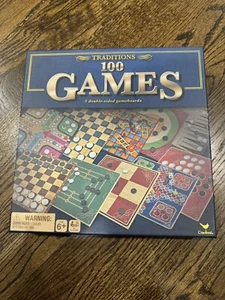 Traditions 100 (5 Boards) Games Chess Checker Dice Family Fun Activity - Picture 1 of 3