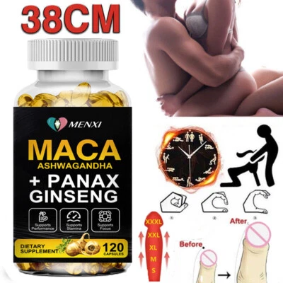 Raíz de Maca Orgánica 120 Cápsulas 10000mg, Extracto de Maca Peruana para Hombres y Mujeres Foto 1 de 4