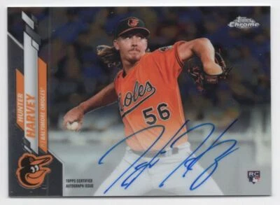 2020 Topps Chrome Rookie Autographs Hunter Harvey Auto Baltimore Orioles #RA-HH - Image 1 of 2