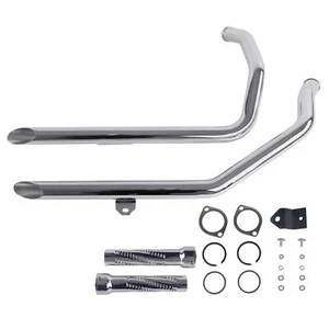 2.0''Drag Pipes &Baffle for 86-03 Evolution Harley Sportster Slip On Exhaust New - Picture 1 of 9