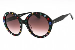 KATE SPADE ZYA/G/S/STRASS SZE HA Sunglasses Black Frame Brown Lenses 55mm - Picture 1 of 4