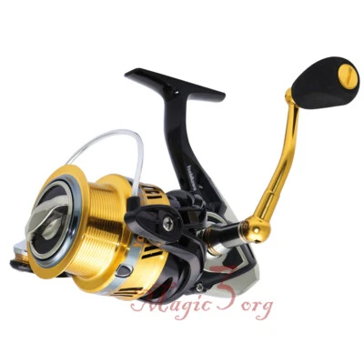 Carrete giratorio Yoshikawa agua salada surf pesca 6,6:1 carrete poco profundo 11BB 28 lb  Foto 1 de 4