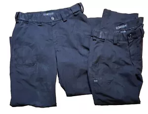 5.11 Tactical Pants 2- Pair Mens Black Outdoor Straight Ripstop 30x30 - Picture 1 of 11