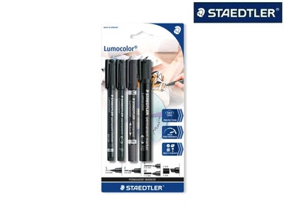 STAEDTLER Marker-Set 60BK permanent schwarz je 1Stk 310CDS-9 318-9 348-9 350-9 - Bild 1 von 3