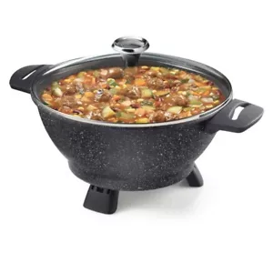 Starfrit The Rock Wok Elettrico Pentola Multiuso Con Manici 4.8 Quart - Foto 1 di 6