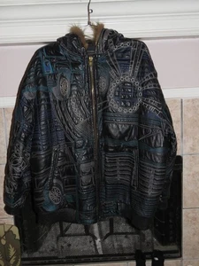 Chaqueta con Capucha Bombardero REXTON De Colección Topstitch Coches Moto Carreras Talla 5X - Imagen 1 de 5