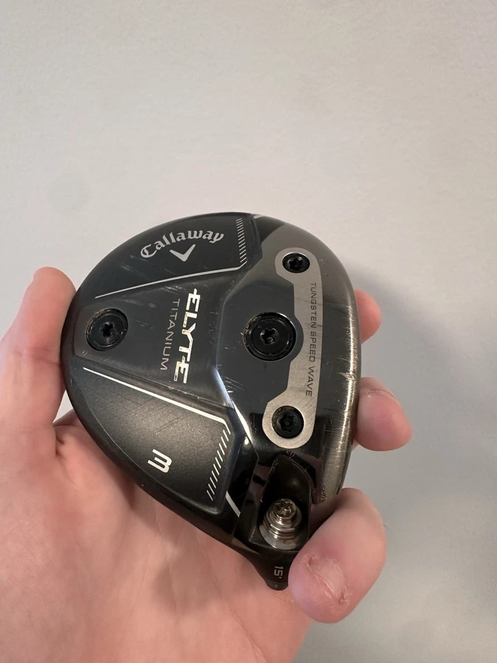 Callaway Elyte Titanium 3 Wood 15* 3 Fairway Wood Head with Headcover  - Image 1 of 3