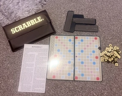 Vintage Pocket Travel Scrabble - Magnetic Tiles 1955 J.W. Spear & Sons - Image 1 of 4