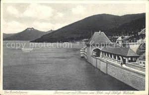 Waldeck Edersee Sperrmauer Edertalsperre Stausee Schloss Kupfertiefdruck - Bild 1 von 2