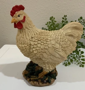 Vtg Dolgencorp Resin Hen Chicken Barnyard Decor Statue Figurine - Picture 1 of 7