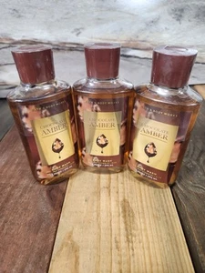 3PK Bath & Body Works Chocolate Amber Shower Gel Body Wash NEW 10oz - Picture 1 of 1