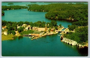 Port Carling Muskoka Ontario Canada, Vintage Chrome Aerial View Postcard #2 - Picture 1 of 2