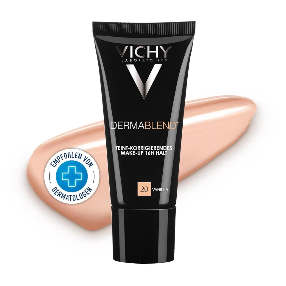Vichy DERMABLEND Teint-korrigierendes Make-up Fluid 16h 30 ml besitzt eine hohe