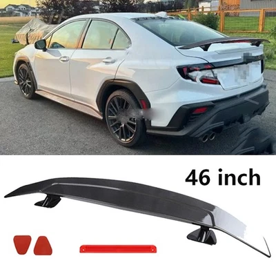 For Subaru WRX 2022-2024 46"Rear Trunk Spoiler Racing GT Style Wing Matte Black Foto 1 de 4