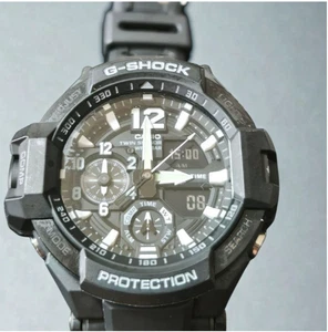 Reloj Casio G-Shock GA-1100 Gravity Master Cronógrafo Negro De Japón - Imagen 1 de 10