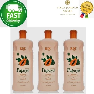 3 x Papaya Extrakt Hand und Körperlotion Feuchtigkeit & Vitamin E ⭐SCHNELLER VERSAND⭐ - Bild 1 von 2