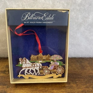 Biltmore Estate 24 It Gold Finish Ornament, May Day Wagon, Box und Papiere - Bild 1 von 5