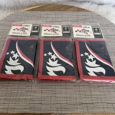 3 x 亚特兰大 1996 年奥运会三折尼龙钱包 — 第 1/4 张图片