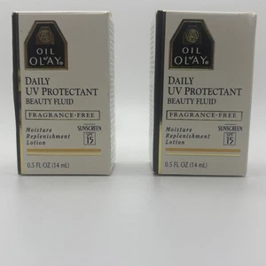 2 Öl von Olay 1994 ohne Duft täglich UV-Schutz Schönheit LSF 15 0,5 flüssige Unzen - Bild 1 von 5