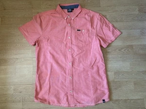 Camisa Hombre Animal Manga Corta Algodón Rosa Salmón Talla Grande - Imagen 1 de 7
