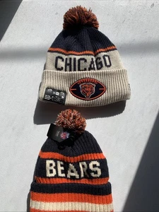Chicago Bears New Era 2024 Sombrero Tejido Lateral Pom y Gorro Marca 47 NUEVO Adulto - Imagen 1 de 21