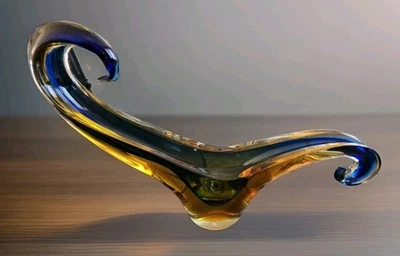 Hermosa escultura vintage de vidrio artístico de Murano MCM Foto 1 de 4