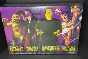 Aurora Universal Monsters Frightening 4 Pack Model Kit NIB SEALED Dracula more - Picture 1 of 8