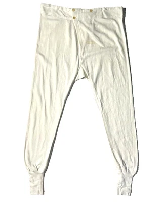 Raro De Colección Alemán Henkeln Plusch Para Hombres Algodón Terry Largo John Ropa Interior Térmica XL Foto 1 de 4