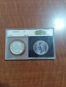 Excellent 1935 S (No Date) Boone Commemorative Half Dollar - - Picture 1 of 4